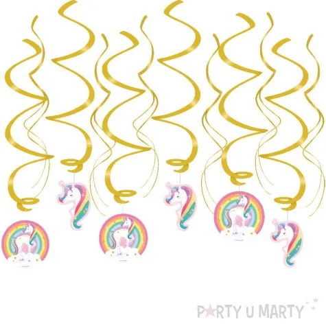 swiderki jednorozec pd unicorn pd party 12 szt
