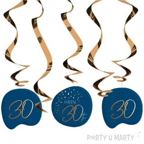 swiderki wiszace 30 urodziny happy birthday elegant folat 5 szt