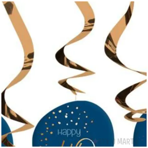 swiderki wiszace 40 urodziny happy birthday elegant folat 5 szt