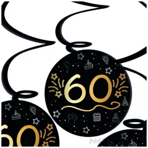 swiderki wiszace 60 shining glam czarny folat 60 cm 3 szt