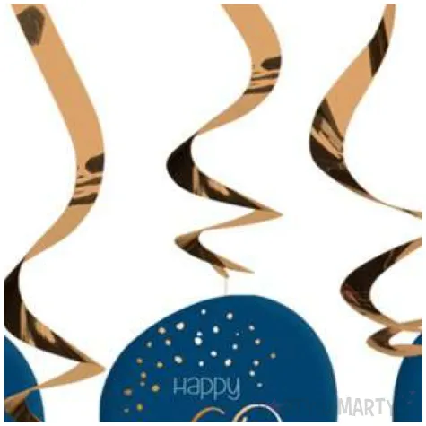 swiderki wiszace 60 urodziny happy birthday elegant folat 5 szt