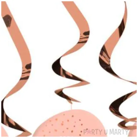 swiderki wiszace 80 urodziny happy birthday elegant rozowe folat 6 szt