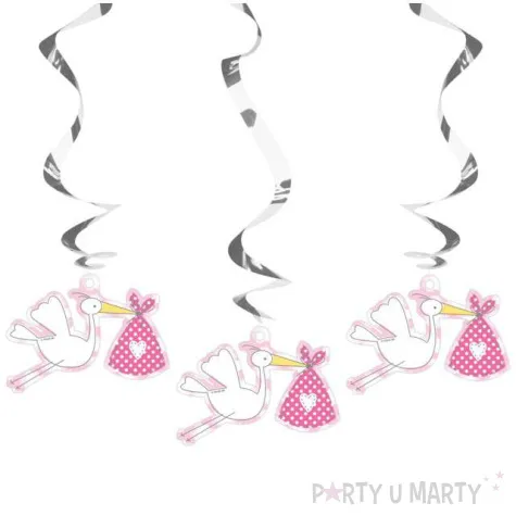 swiderki wiszace bocian rozowy folat 3 szt