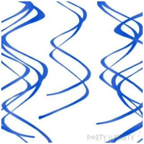 swiderki wiszace classic niebieskie partypal 60 cm 5szt