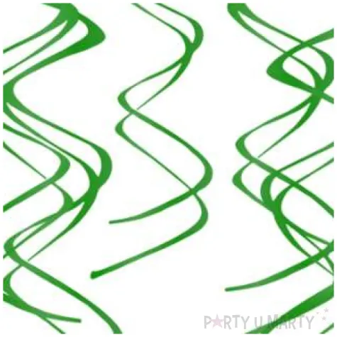 swiderki wiszace classic zielone partypal 60 cm 5szt