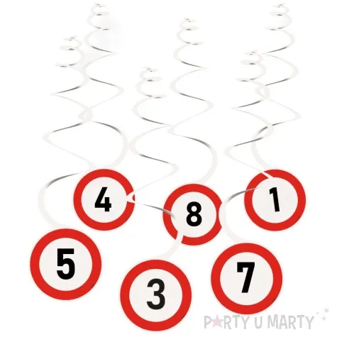 swiderki wiszace construction budowa traffic birthday amscan 6 szt