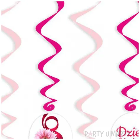 swiderki wiszace dekoracje na dzien kobiet do powieszenia gerbery 6 szt