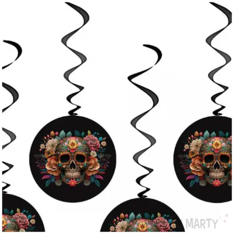swiderki wiszace dia de los muertos czarny congee 6 szt