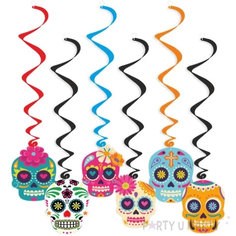 swiderki wiszace dia de los muertos mix 6 szt
