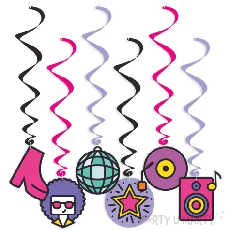 swiderki wiszace disco party mix 6 szt