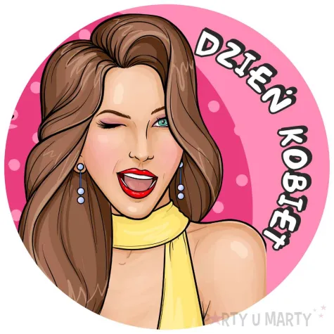 swiderki wiszace dzien kobiet szczesliwych rozowe 6 szt