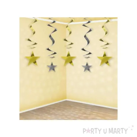 swiderki wiszace gwiazdki 5 szt