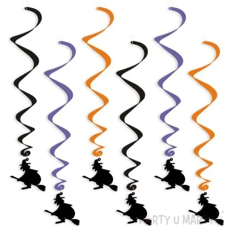 swiderki wiszace halloween czarownice 6 szt