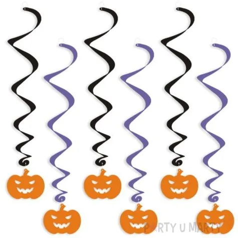 swiderki wiszace halloween dynie 6 szt