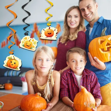 swiderki wiszace happy halloween swieto dyni mix 6 szt