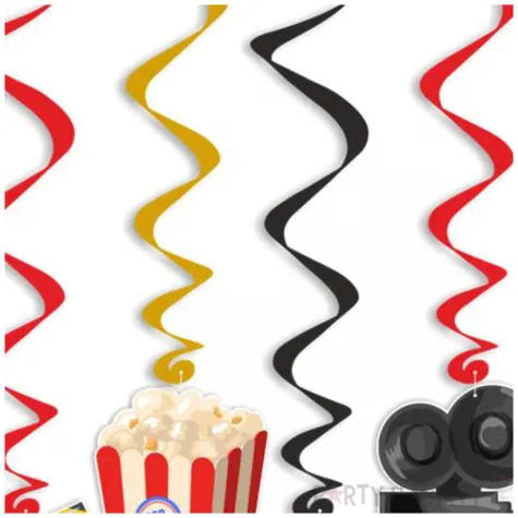 swiderki wiszace hollywood symbole mix 6 szt