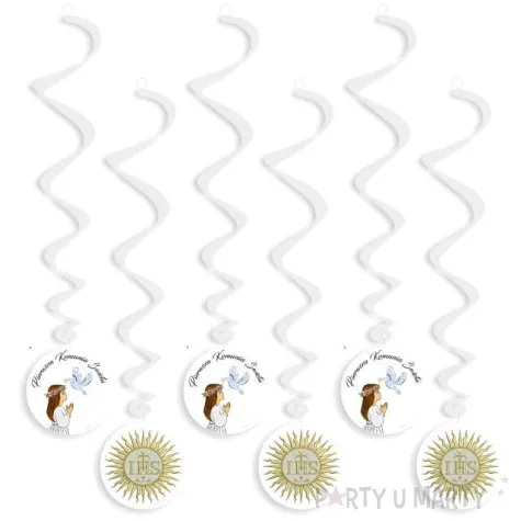 swiderki wiszace i komunia swieta dziewczynka 6 szt