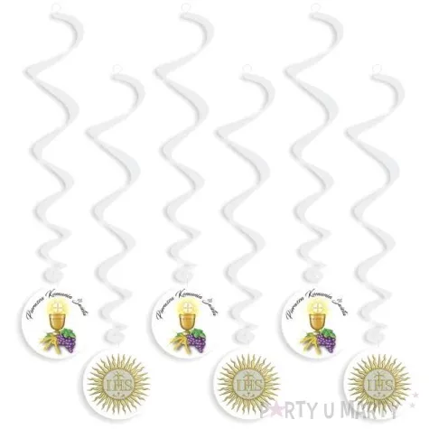 swiderki wiszace i komunia swieta kielich 6 szt