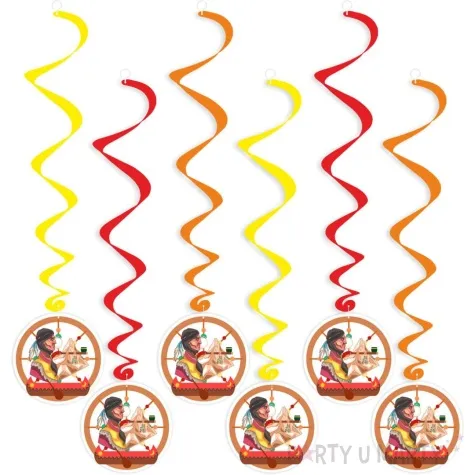 swiderki wiszace indianski wodz mix 6 szt