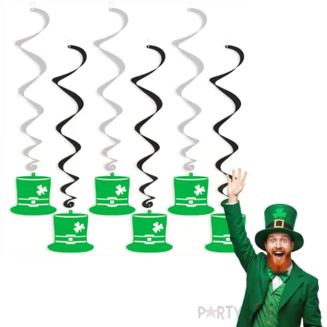 swiderki wiszace kapelusz swieto patryka mix 6 szt