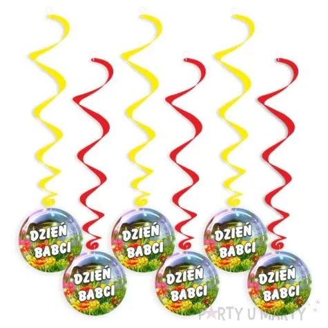 swiderki wiszace kwiatowy dzien babci mix 6 szt