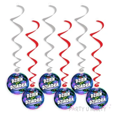 swiderki wiszace kwiatowy dzien dziadka mix 6 szt