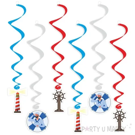 swiderki wiszace morska przygoda mix 6 szt