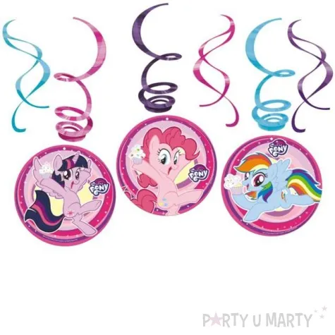swiderki wiszace my little pony amscan 6 szt
