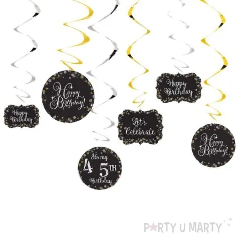 swiderki wiszace na kazde urodziny amscan 12 szt