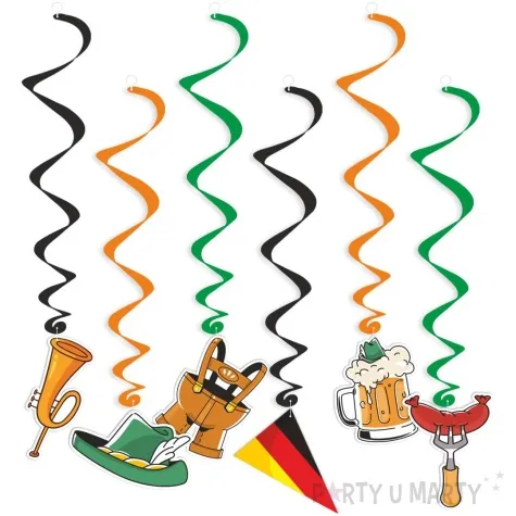 swiderki wiszace oktoberfest muzycznie mix 6 szt