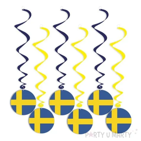 swiderki wiszace panstwa swiata szwecja 6 szt