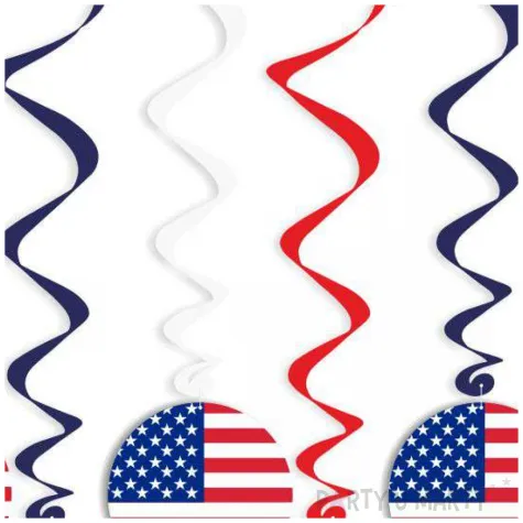 swiderki wiszace panstwa swiata usa 6 szt