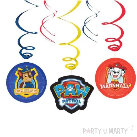 swiderki wiszace paw patrol amscan 6 szt
