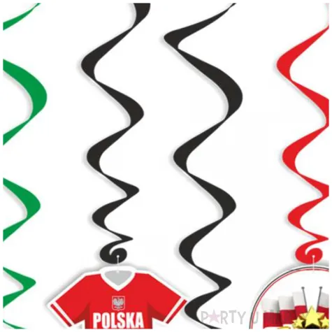 swiderki wiszace pilka nozna polska z pucharem mix 6 szt