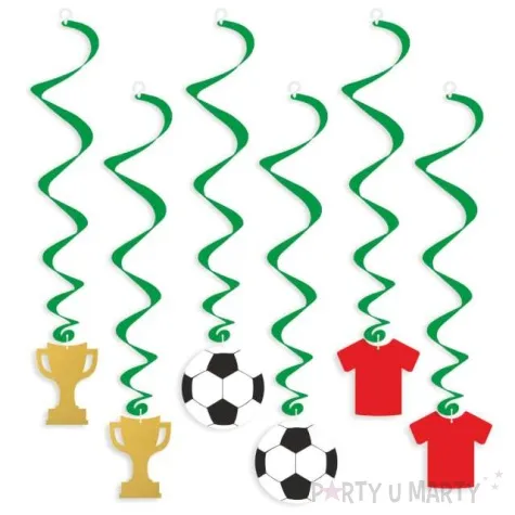 swiderki wiszace pilka puchar i koszulka 6 szt