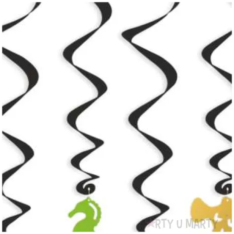 swiderki wiszace pirackie z konikiem morskim 6 szt