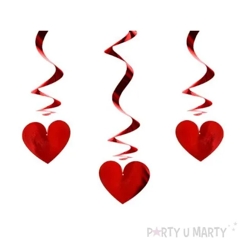 swiderki wiszace serca 3 szt