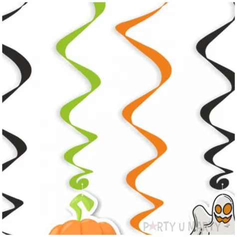 swiderki wiszace straszne halloween z dynia mix 6 szt