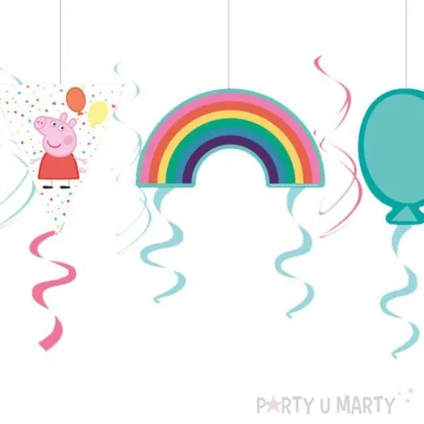 swiderki wiszace swinka peppa amscan 7 szt