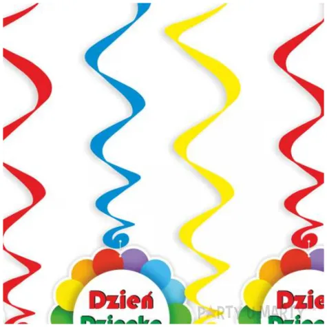 swiderki wiszace teczowy dzien dziecka 6 szt