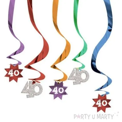 swiderki wiszace urodziny 40 amscan 5 szt