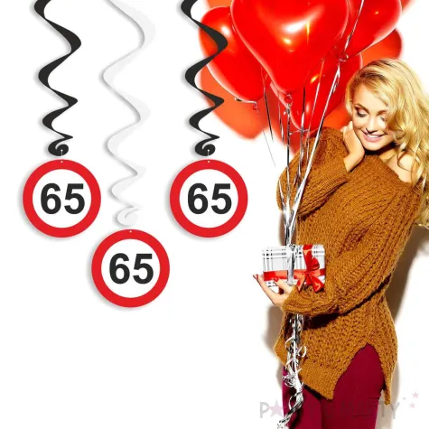 swiderki wiszace urodziny 65 traffic birthday 6 szt