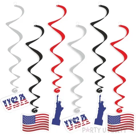 swiderki wiszace usa statua wolnosci mix 6 szt