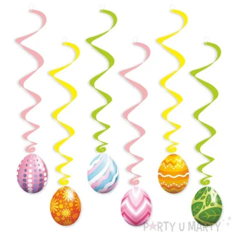 swiderki wiszace wielkanocne pisanki trio art 6 szt