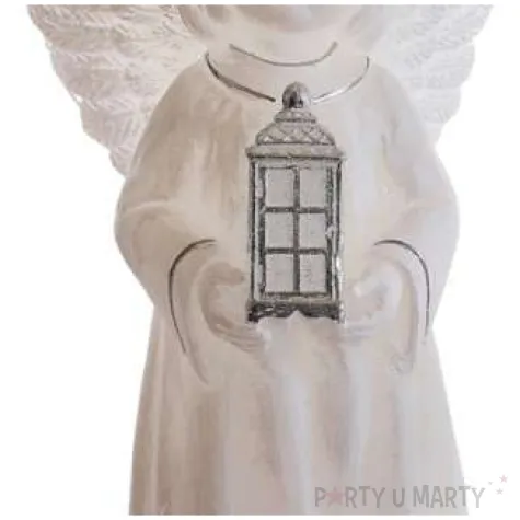 swieca aniolek betlejem z latarnia szary bartek candles 170 mm