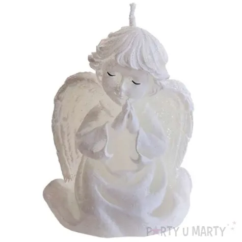 swieca aniolek rafael biala bartek candles 85 mm