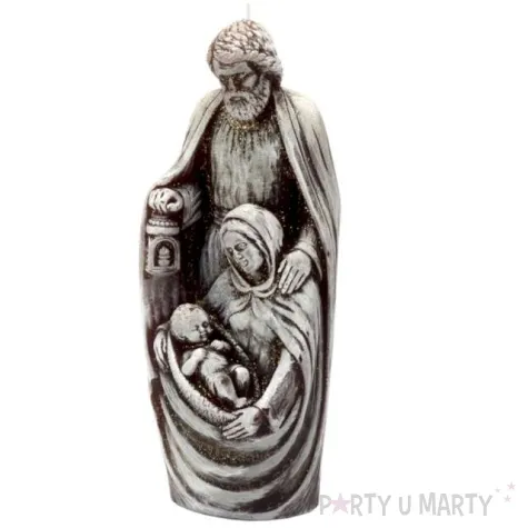 swieca betlejem jozef i maryja brazowa bartek candles 200 mm