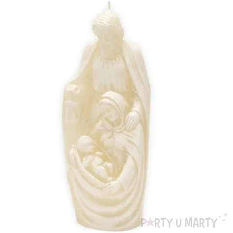 swieca betlejem jozef i maryja ecru bartek candles 200 mm