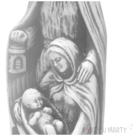 swieca betlejem jozef i maryja szara bartek candles 200 mm