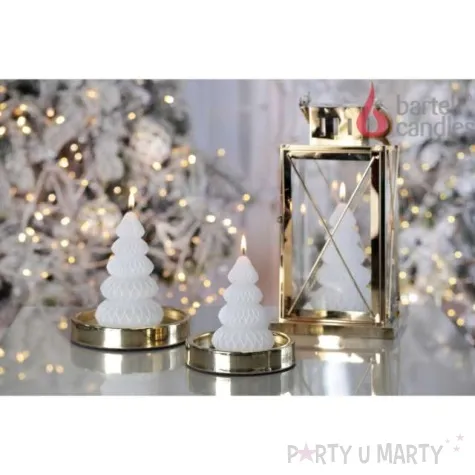 swieca choinka chanel biala bartek candles 105 mm